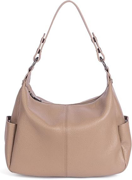 Genuine Leather Purses for Women Hobo Crossbody Bags Casual Work Shoulder Bag with Adjustable Str... | Amazon (US)