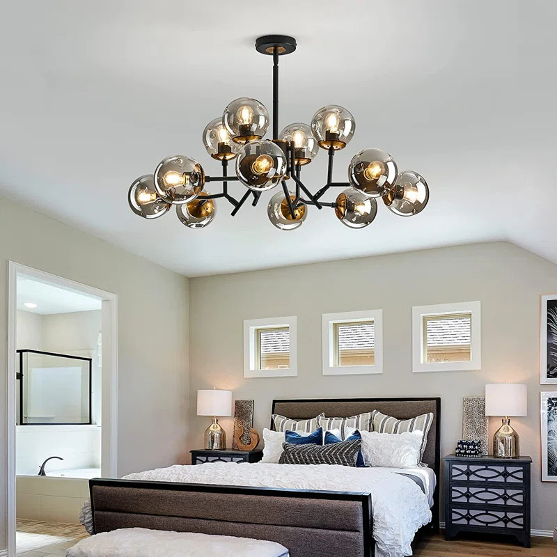 Kyber 12 - Light Dimmable Sputnik Sphere Chandelier | Wayfair North America