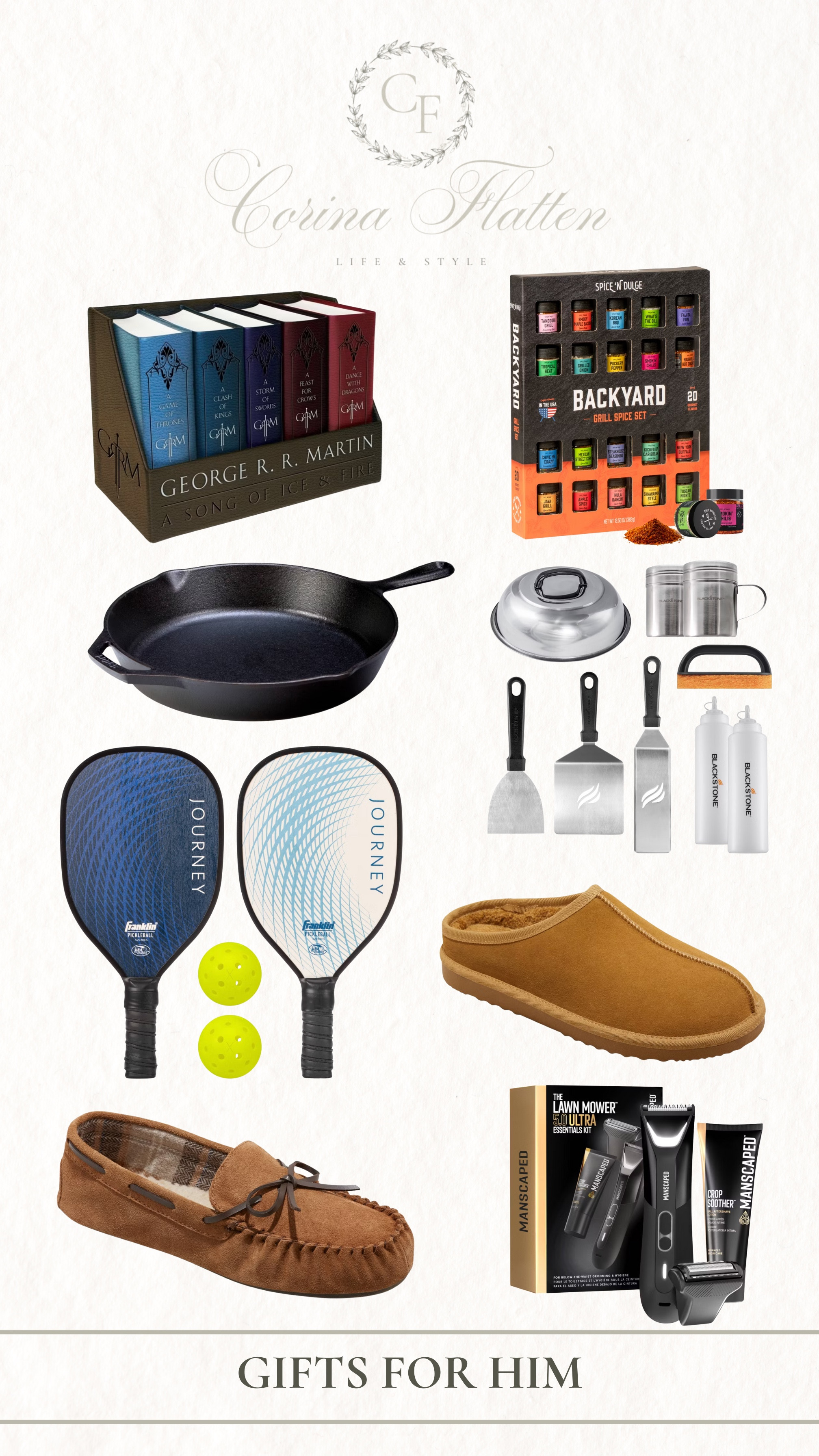 Target gifts for him

Book set, Pickleball, slippers, spice set, cast iron pan, 

#LTKGiftGuide #LTKHoliday #LTKFindsUnder50