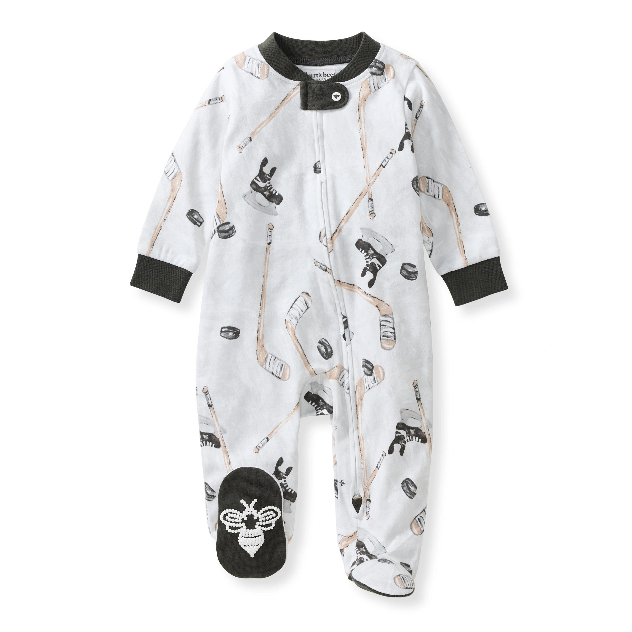 Hockey Season Organic Cotton Sleep & Play | Burts Bees Baby