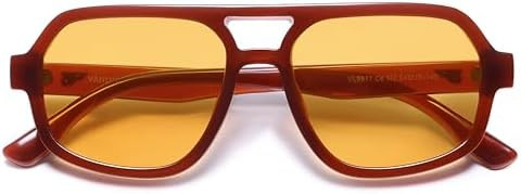 VANLINKER Retro Aviator Sunglasses for Women Men Trendy 70s Polarized Square Shades Vintage Overs... | Amazon (US)
