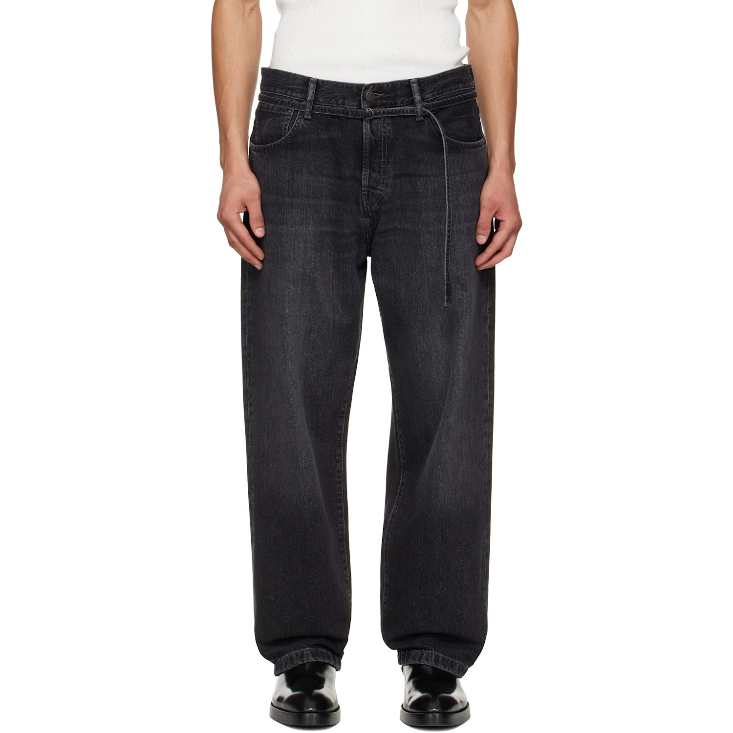 Acne Studios Black Loose Fit 1991 Jeans | SSENSE