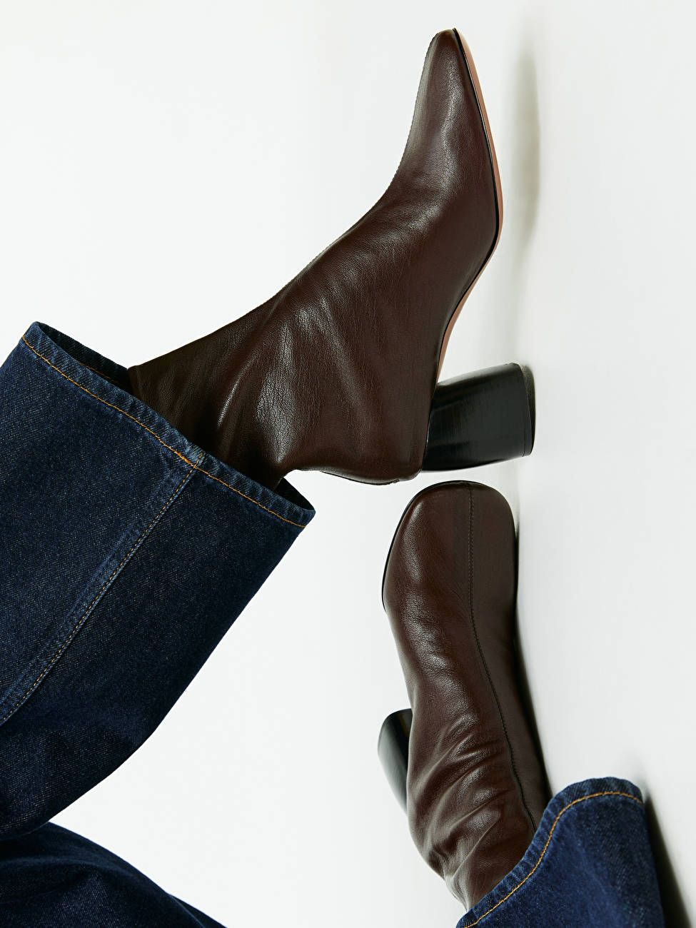 Leather Sock Boots | ARKET
