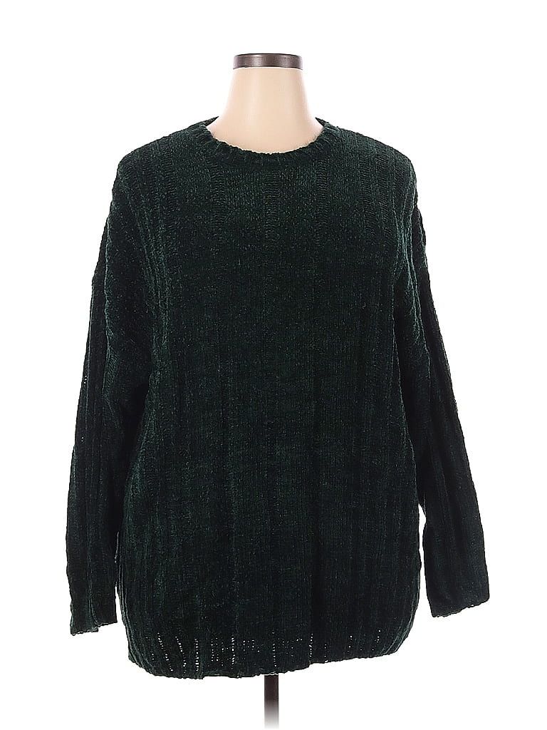 Assorted Brands 100% Acrylic Green Pullover Sweater Size 3X (Plus) - 52% off | thredUP