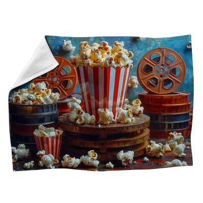Movie Night Fleece Throw Blanket - Entertainment Throws for Sofas or Beds | Wayfair North America
