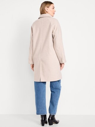 Relaxed Button-Front Mac Coat | Old Navy (US)