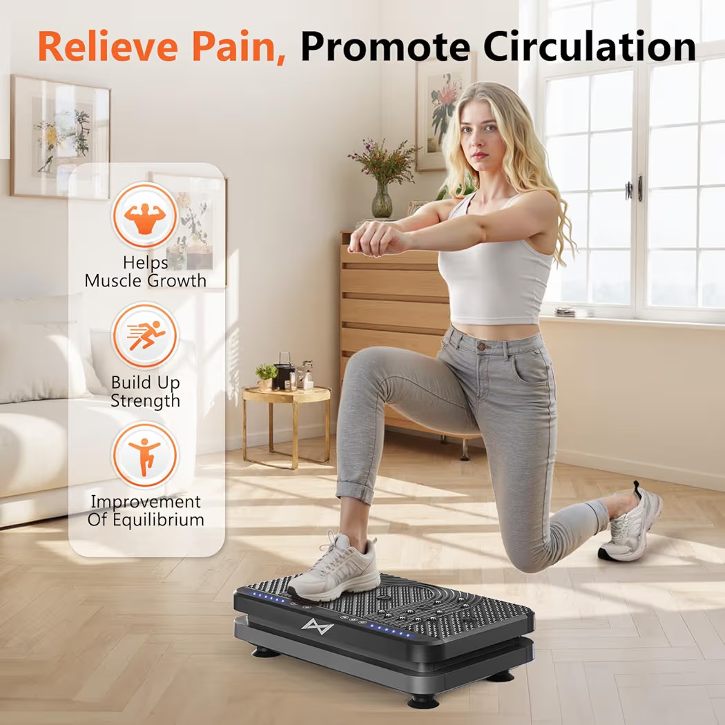 AXV Vibration Plate Fitness Platform Exercise Machine Vibrating Shaking Full Body Shaker Workout ... | Amazon (US)