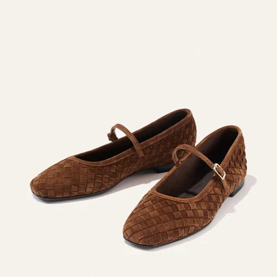 The Fonteyn Jane - Saddle Woven Pasado Suede | Margaux