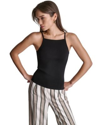 Bcbg Women's Square Neck Knit Top - Whisper White | Macy's