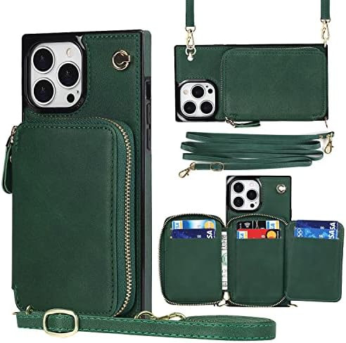 Hoerrye Crossbody Wallet Case Women for iPhone 14 Pro Max,Square Phone Case Credit Card Holder wi... | Amazon (US)