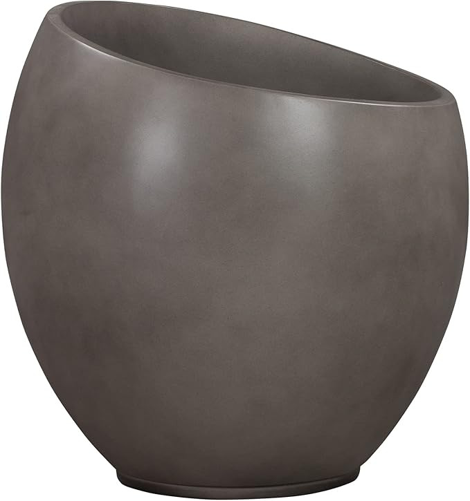 Armen Living Moonstone Large Indoor or Outdoor Planter in Grey Concrete | Amazon (US)
