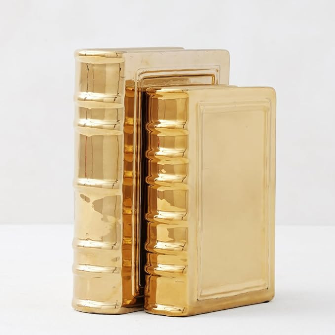 Z Gallerie Ceramic Books Set of 2 Decorative Books for Shelves, Desks & Tables Elegant Decorative... | Amazon (US)