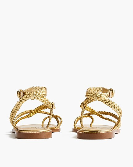 Braided strappy sandals | J.Crew Factory