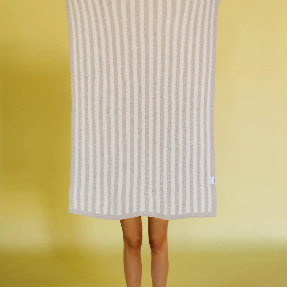 Sand Pinstripe Kid Blanket 30x40 | Staykation