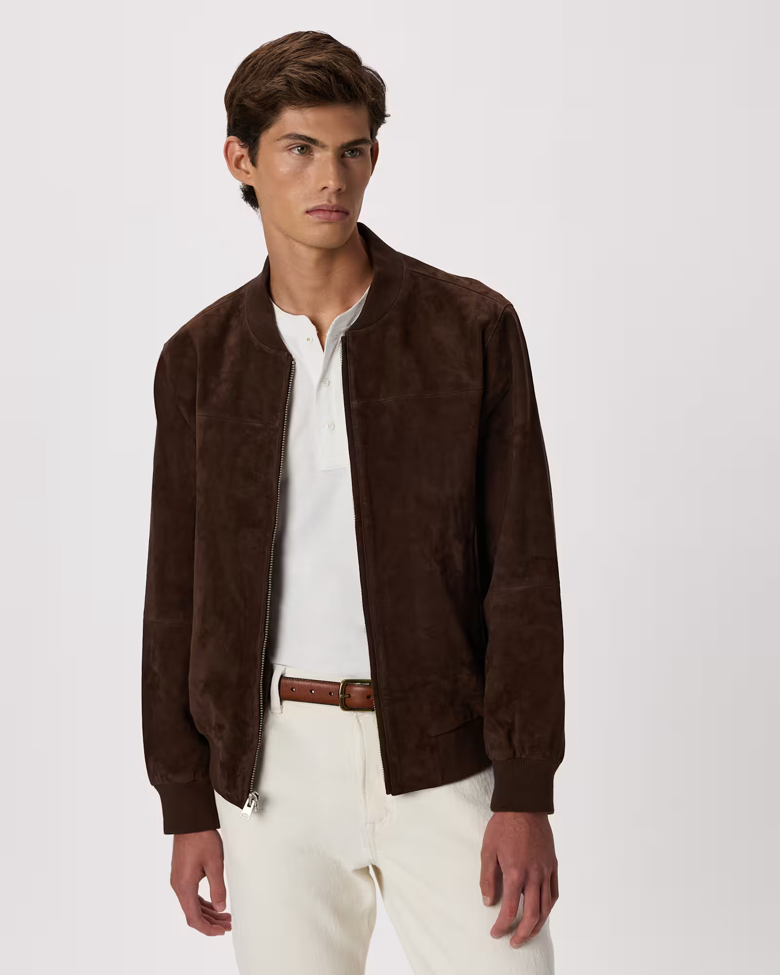 100% Suede Bomber Jacket | Quince