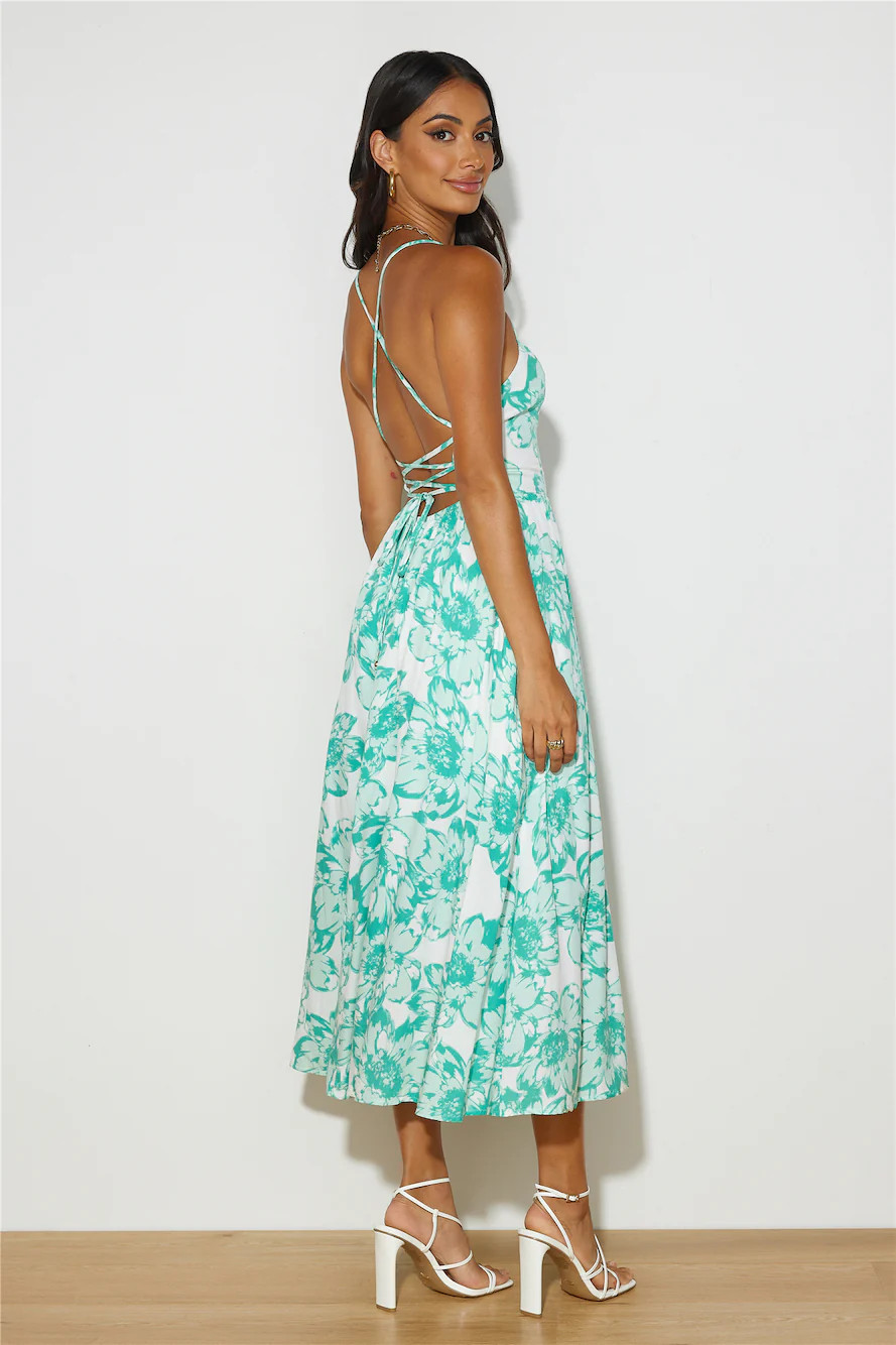 Stay By Your Side Midi Dress Green | Hello Molly (AU)