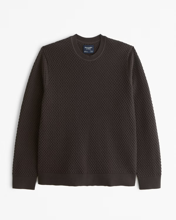Merino Wool-Blend Crew Sweater | Abercrombie & Fitch (US)