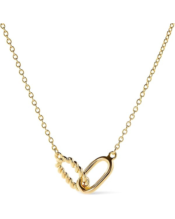 Ana Luisa Jewelry Interlocking Circles Necklace - Dainty Gold Necklaces - 14K Gold Plated Chain N... | Amazon (US)