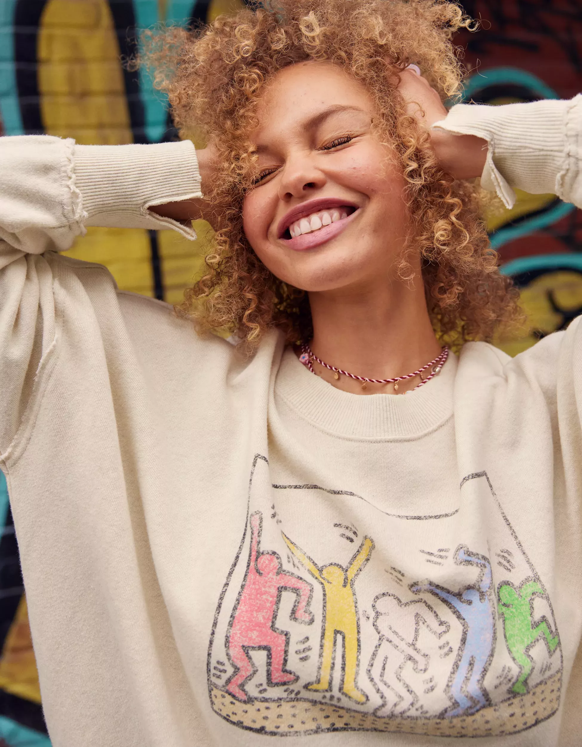 Aerie The Happiest Oversized Crew … curated on LTK