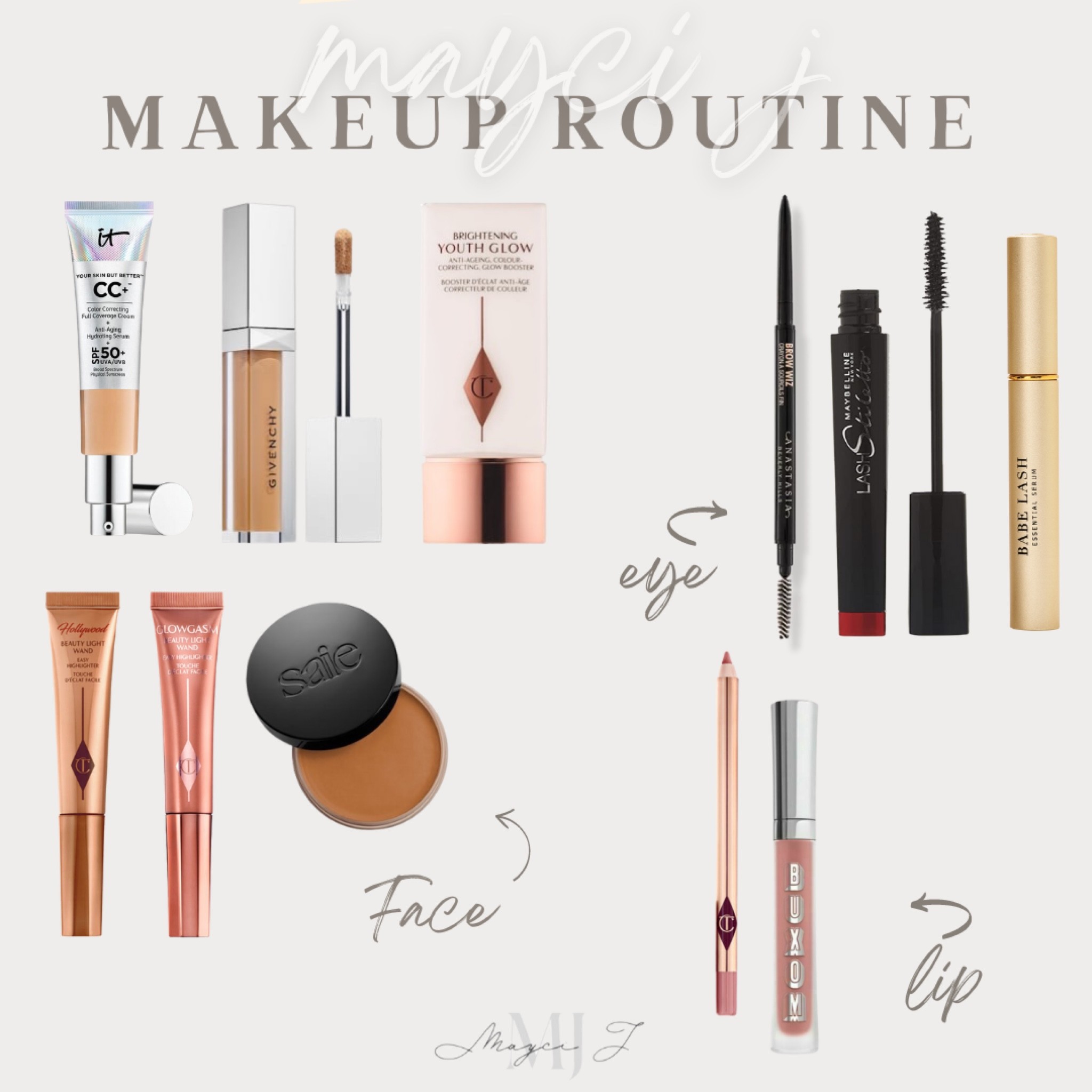 My current daily routine is linked here! I wear these products everyday, and to events because they’re buildable and hydrating 💕The lash serum isn’t linked but you can use my code “mayci20” on the babe lash website !❤️

#makeup #makeuproutine #beautyfavorites #sephora 

#LTKbeauty #LTKsalealert #LTKunder50