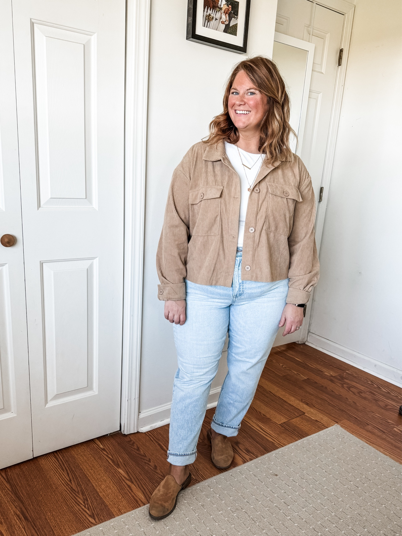 Fall outfit idea - jeans and a cropped corduroy jacket 

#LTKFindsUnder50 #LTKSeasonal #LTKMidsize