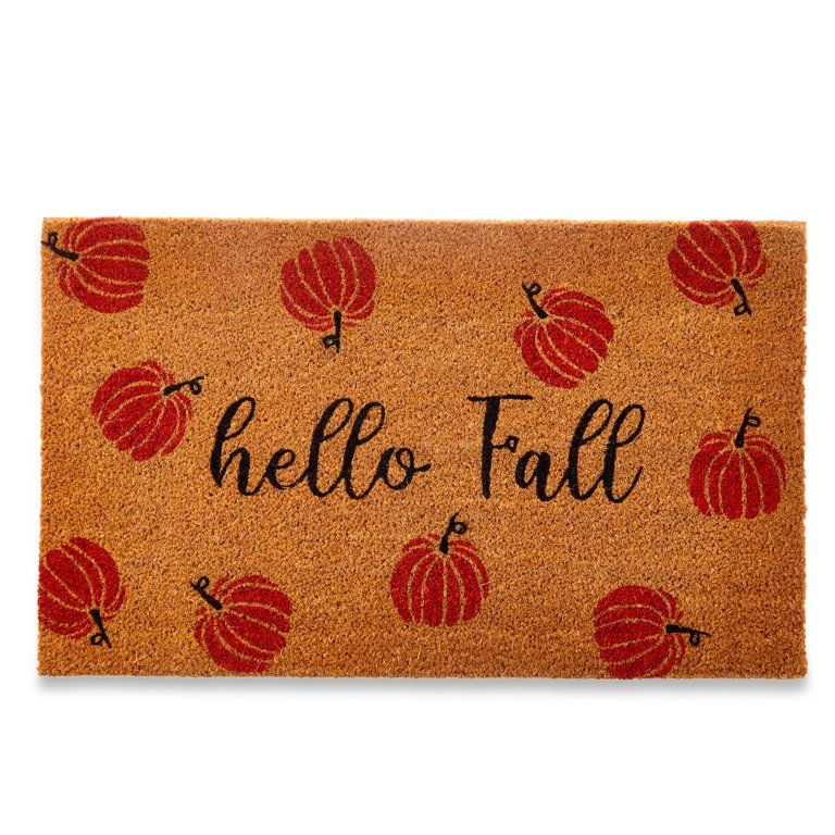 Way To Celebrate Halloween Coir Floormat, Hello Fall , Multi Color, Size 18 in x 30 in | Walmart (US)