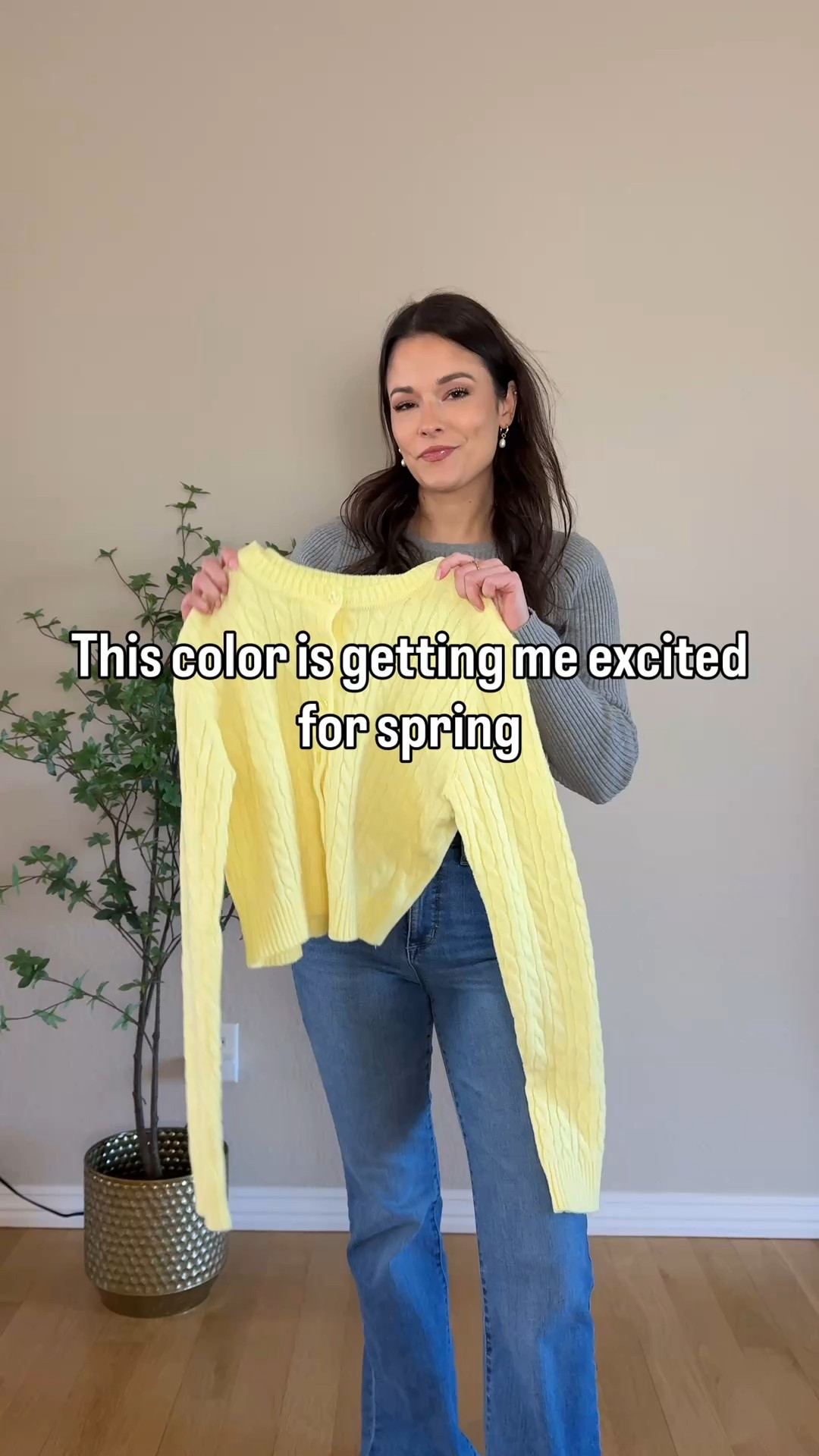Wearing yellow because it makes me happy and excited for spring 🍋🌼
Wearing a size medium in the cardigan 
Would you wear this?  

#EverydayStyle #SpringOutfit #CasualFashion

#LTKgrwm #LTKootd #LTKSaleAlert