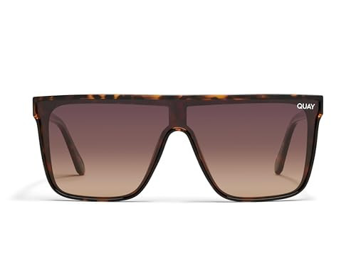 Quay - Sunglasses for Men & Women, Polarized Shield Lenses with UV Protection, Oversized Sunglasses (Nightfall Extra Large, Tortoise Gold) | Amazon (US)