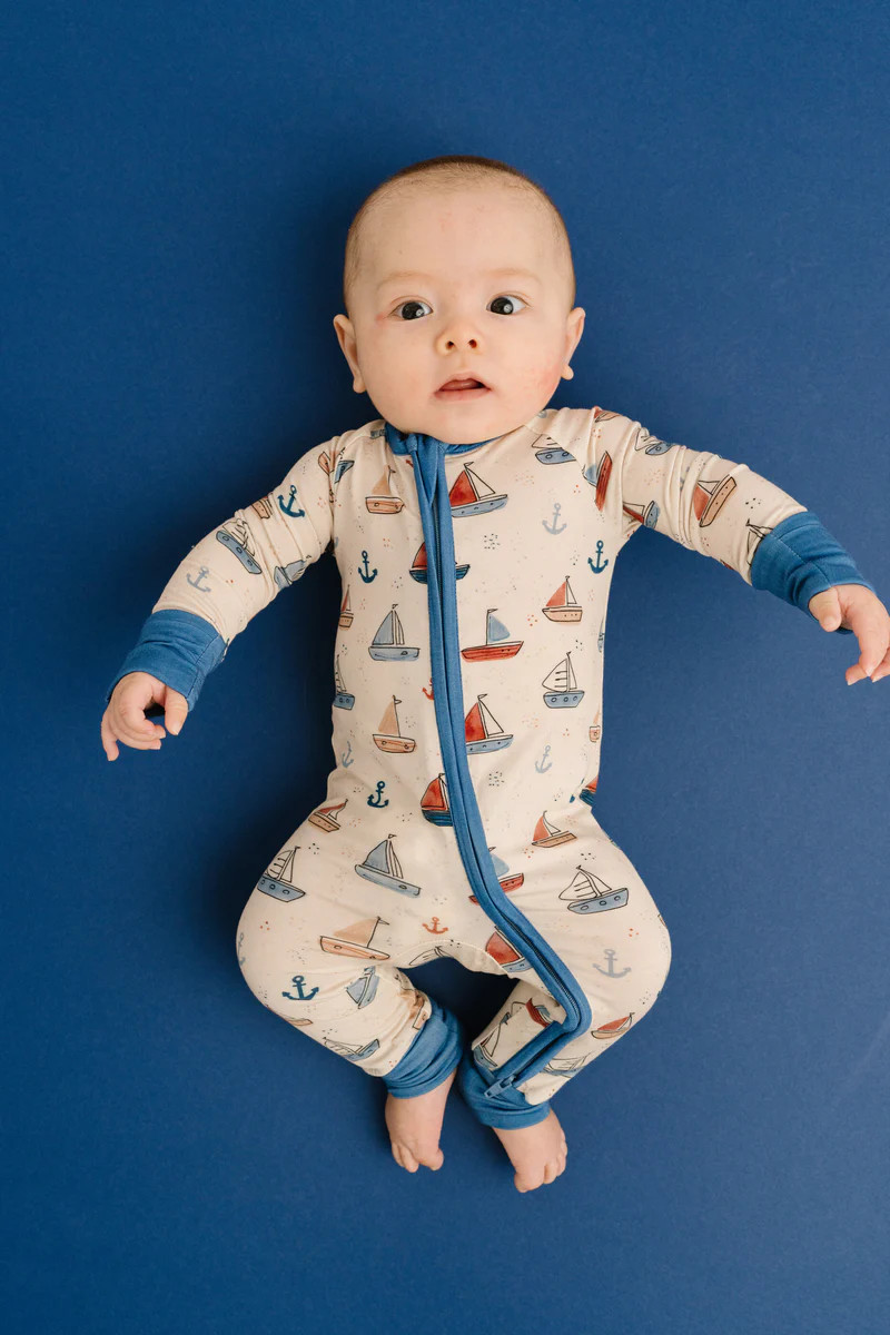 Nautical Sail Bamboo Sleeper | Little One Shop Co