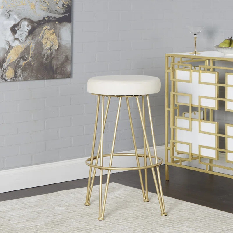 Barnet Upholstered 29'' Bar Stool | Wayfair North America
