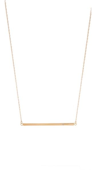 Horizontal Bar Necklace with Diamond | Shopbop