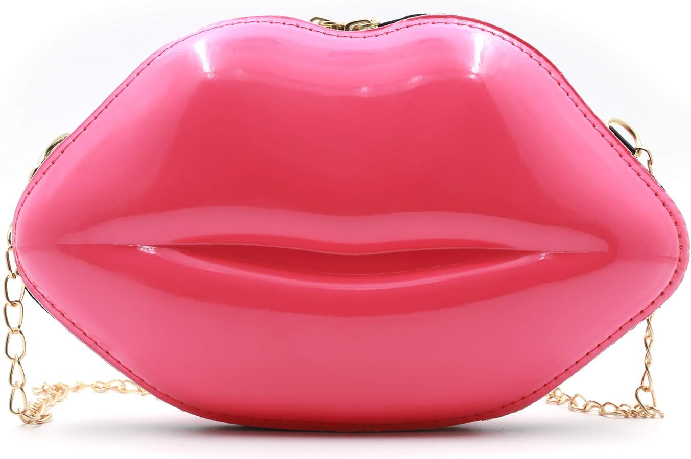 LoveWLC Red Lip Clutch Purse,novelty PU mini Evening handbags Crossbody Bag for Women trendy | Amazon (US)