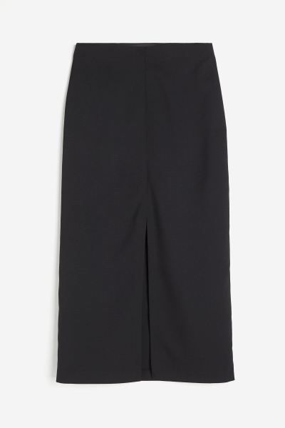 Slit-hem pencil skirt - Black - Ladies | H&M GB | H&M (UK, MY, IN, SG, PH, TW, HK)