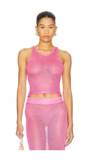 Miranda Knit Top in Pink | Revolve Clothing (Global)