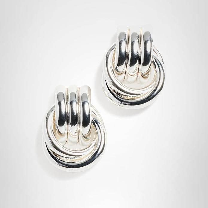 Heaven Mayhem Baby Knot Earrings – Modern Twisted Knot Design – Bold Everyday Jewelry | Amazon (US)