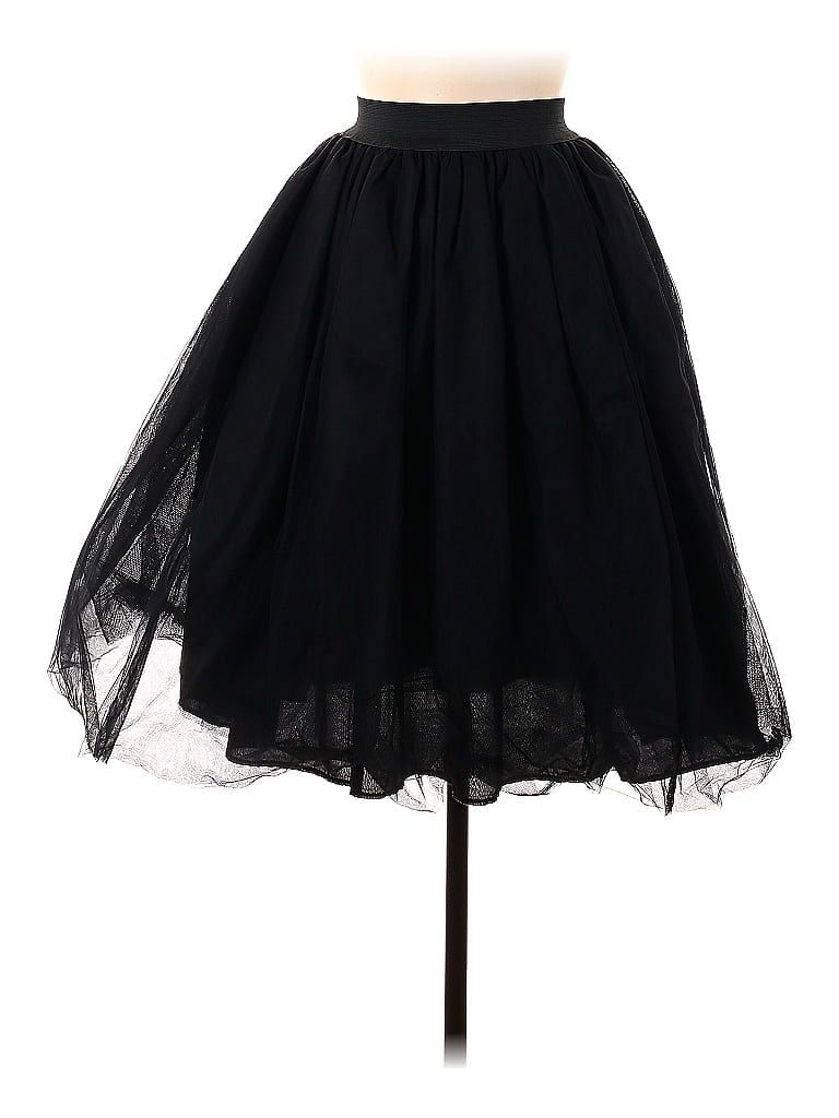 Aomei Solid Black Casual Skirt Size M - 58% off | thredUP