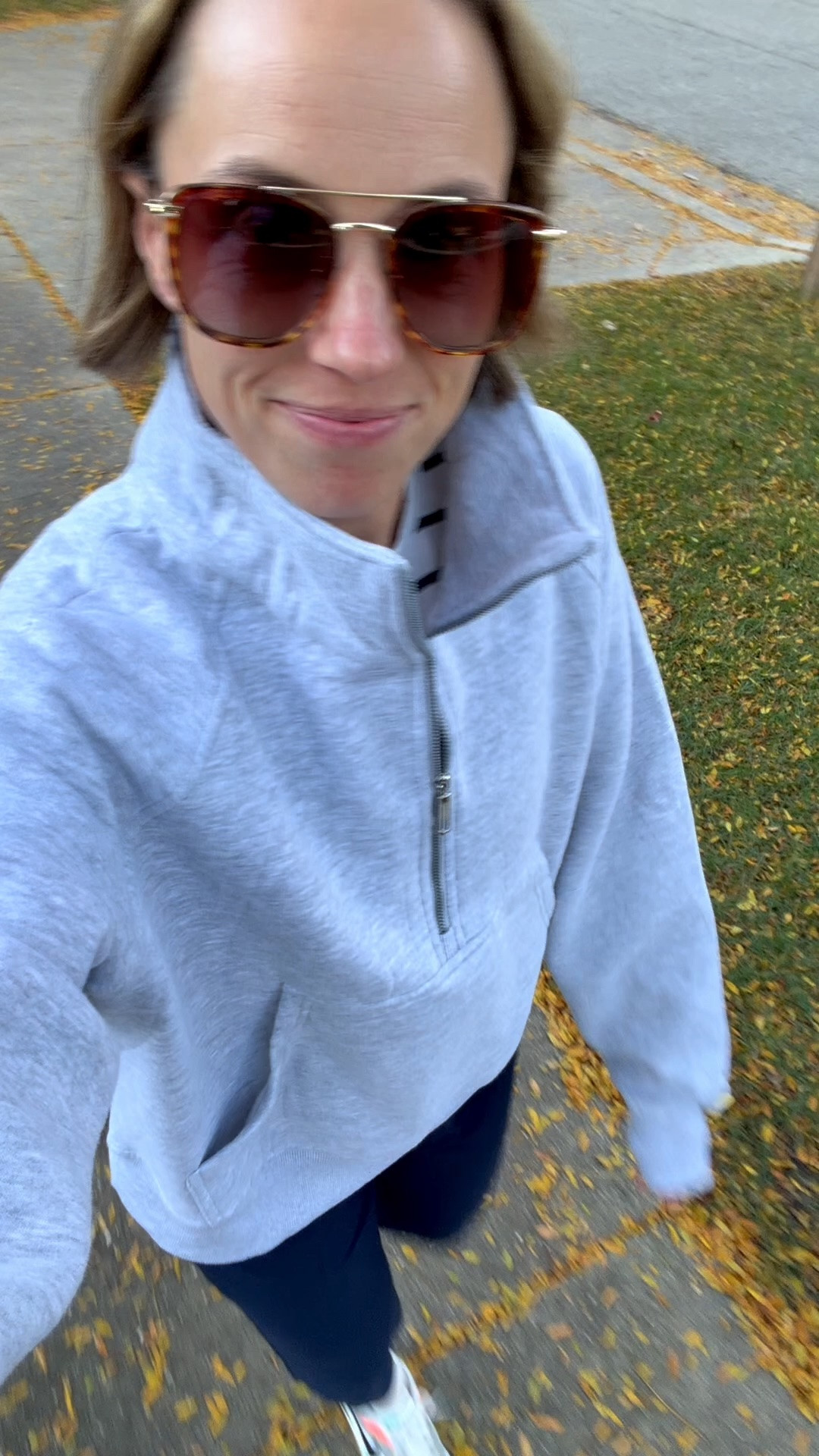 I looove these zip up sweatshirts so much I have them in 5 colors! I wear them all fall and winter long. They have a nice thick material that feels really high quality, front pocket, and thumb holes! Bonus—they are on sale!! 🙌🏻