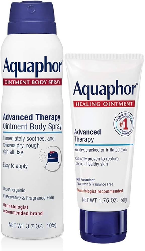 Aquaphor Advanced Therapy Skin Care Set, Aquaphor Healing Ointment Skin Protectant, Body Moisturi... | Amazon (US)