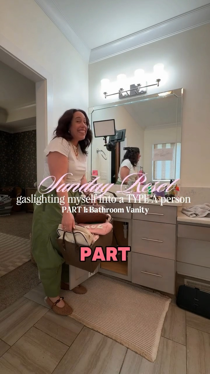 Any other TYPE Z moms out there? I really strive to be organized but it’s something I REALLLLY have to work at 😂 be sure to like & follow along for part 2!! #bathroomorganization #sundayreset #bathroomstorage

#LTKdayinmylife #LTKHome #LTKselfcare