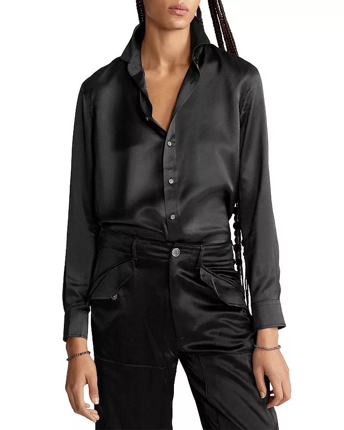 Silk Button Shirt | Bloomingdale's (US)