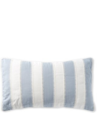 Southern Living Embroidered Stripe Lumbar Pillow | Dillard's | Dillard's