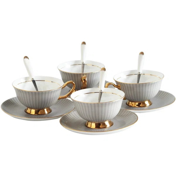 Riveria Bone China Teacup & Saucer | Wayfair North America