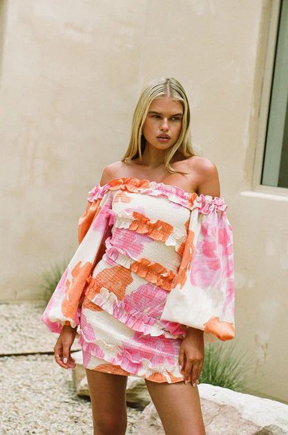 Sirromet Shirred Dress - Solstice Pink | SABO SKIRT (Global)