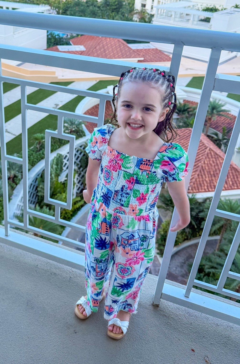 Her jumpsuit is only $7.50! Sandals are over 60% off! Girls sandals. Jcrew factory. Vacation looks. Girls jumpsuit. Gymboree. Girls Gymboree jumpsuit. Summer looks. Spring looks. White sandals

#LTKootd #LTKdayinmylife #LTKSaleAlert