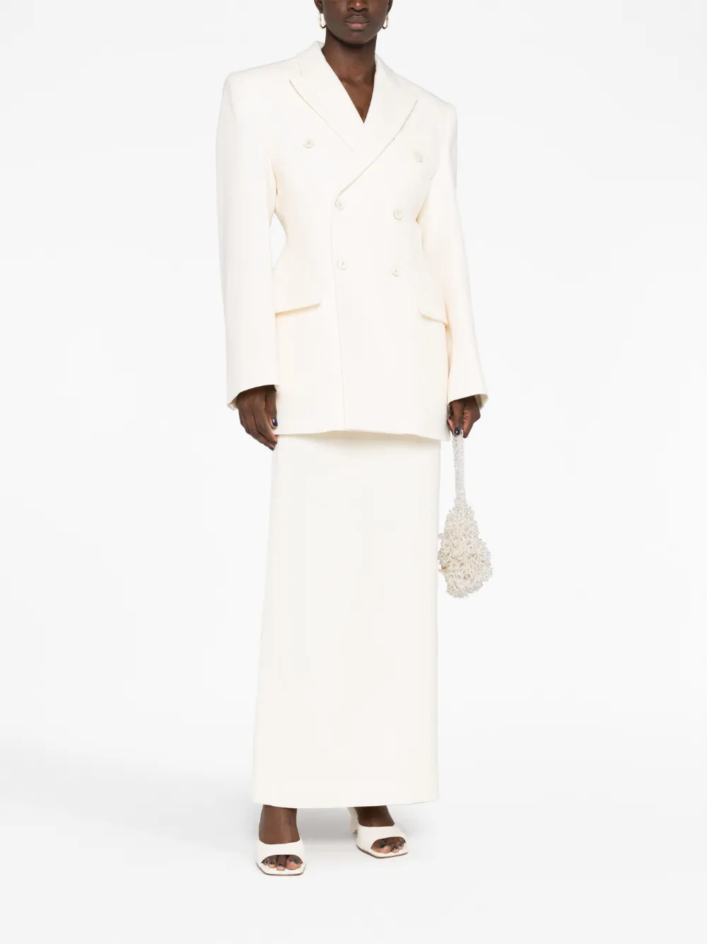 WARDROBE.NYC Column Wool Skirt - Farfetch | Farfetch Global