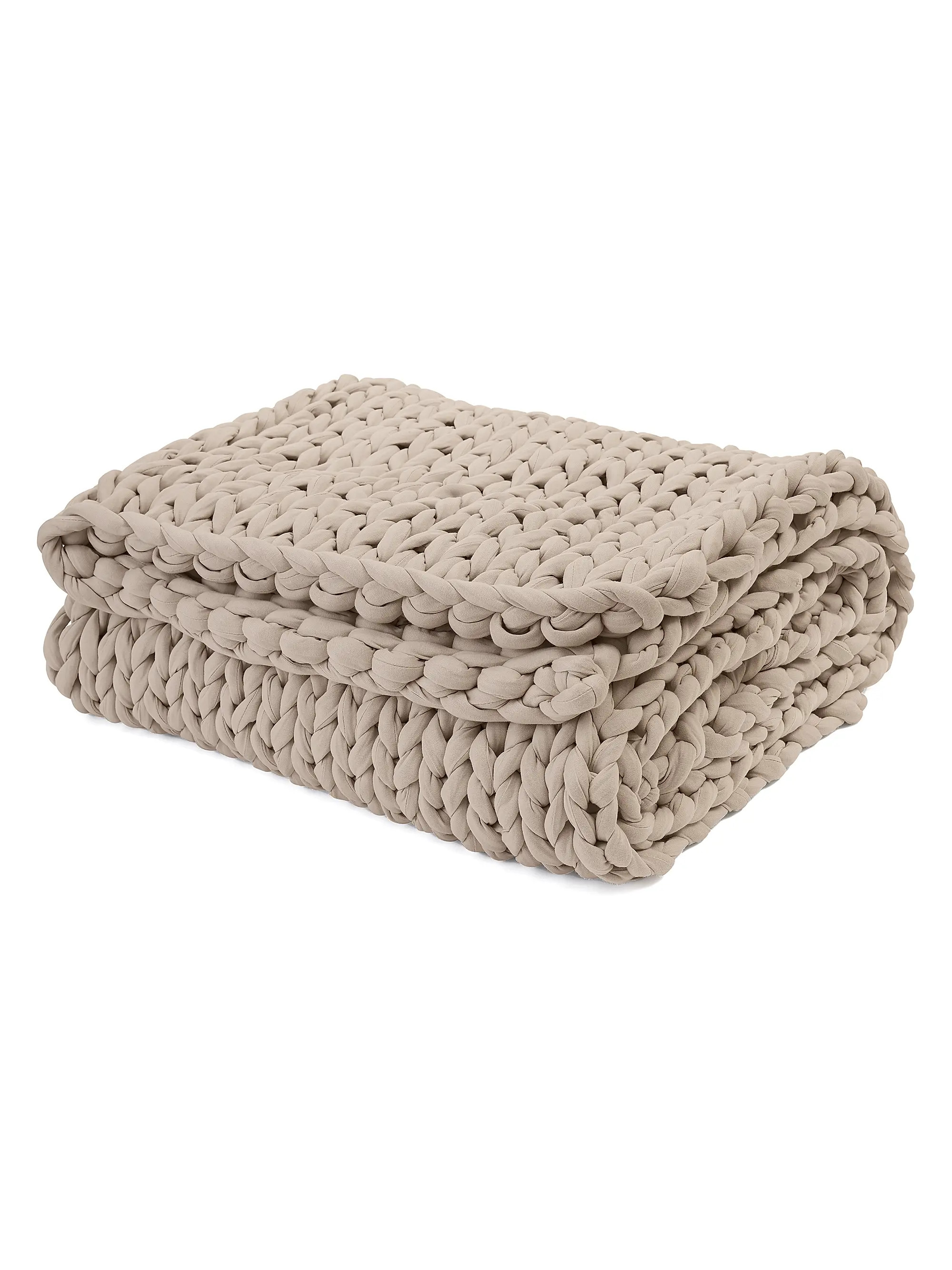 Bearaby Cotton Napper Weighted Knit Blanket | Saks Fifth Avenue | Saks Fifth Avenue