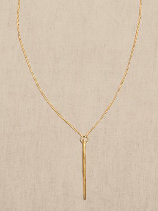 Metal Spear Pendant Necklace | Aureus + Argent | Banana Republic Factory