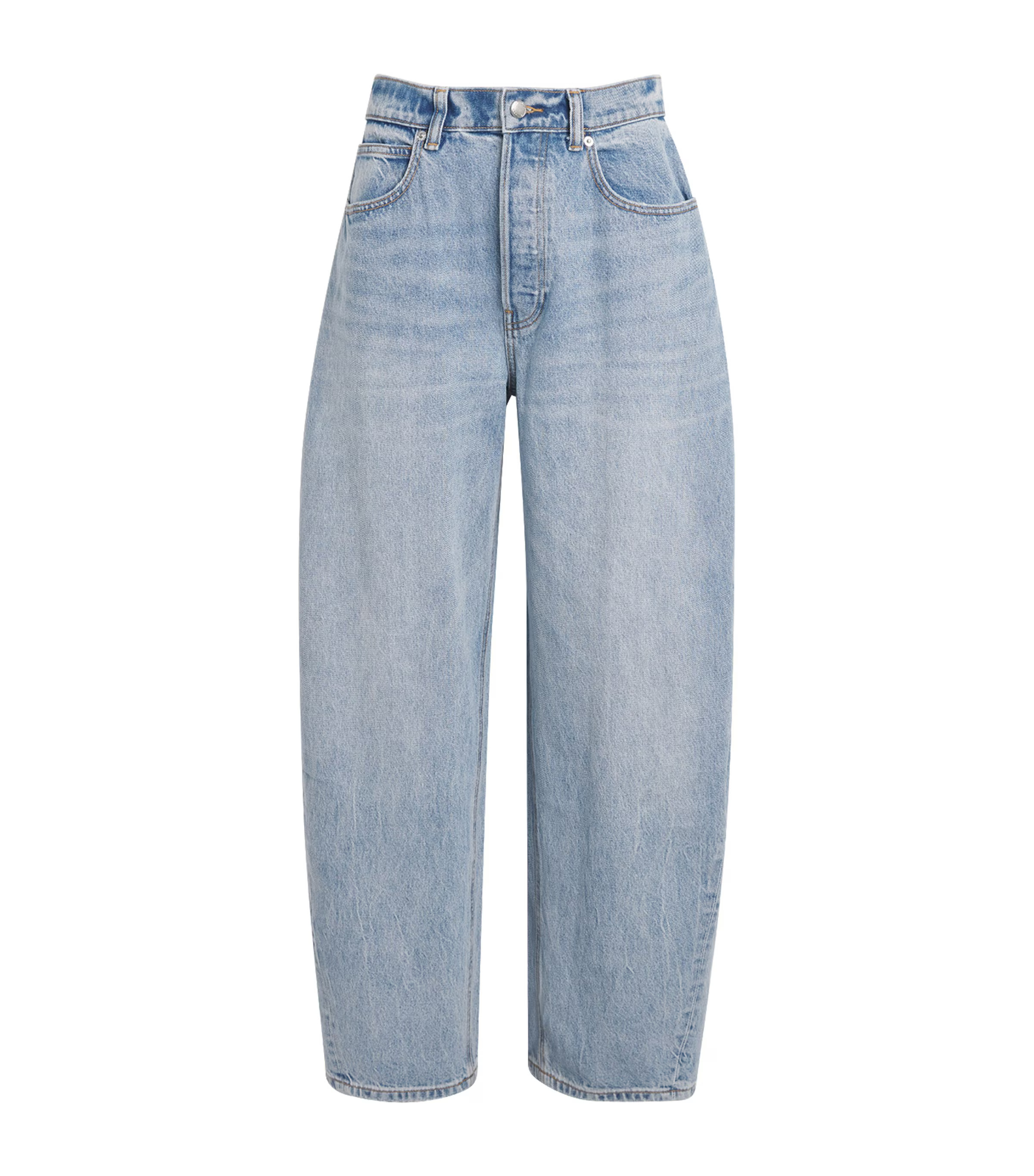 Alexander Wang Blow Up Mid-Rise Barrel Jeans | Harrods (US)