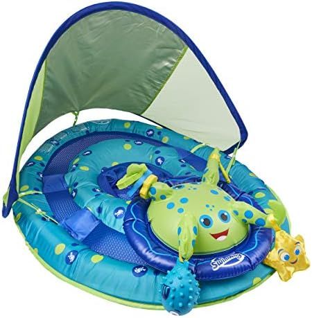 SwimWays Inflatable Baby Spring Octopus Pool Float Activity Center with Canopy | Amazon (US)