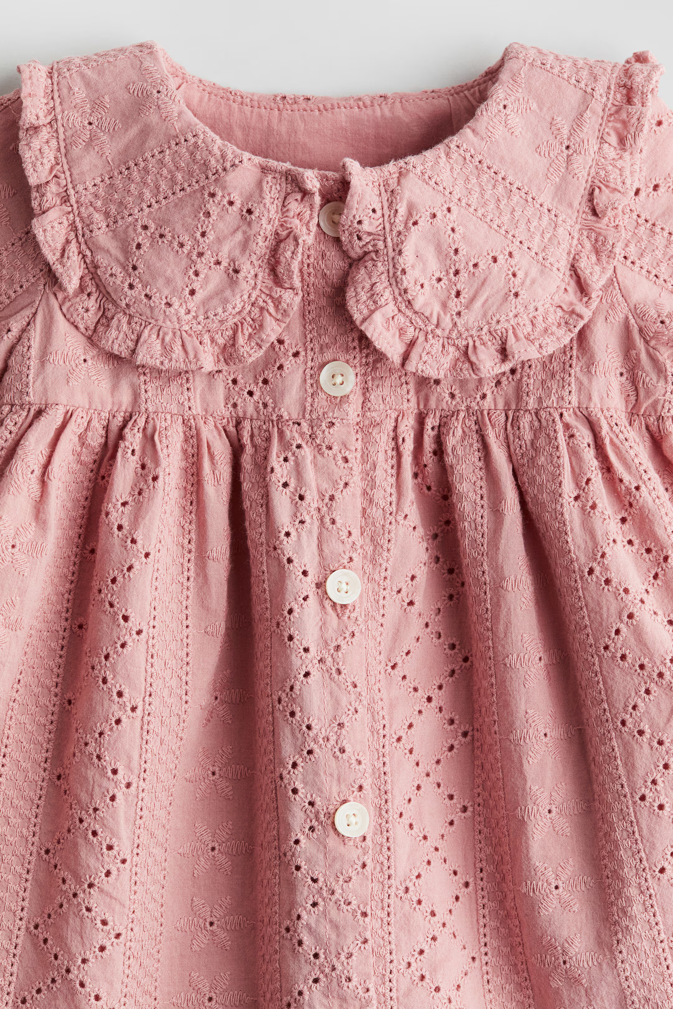 Eyelet Embroidered Cotton Dress | H&M (US + CA)